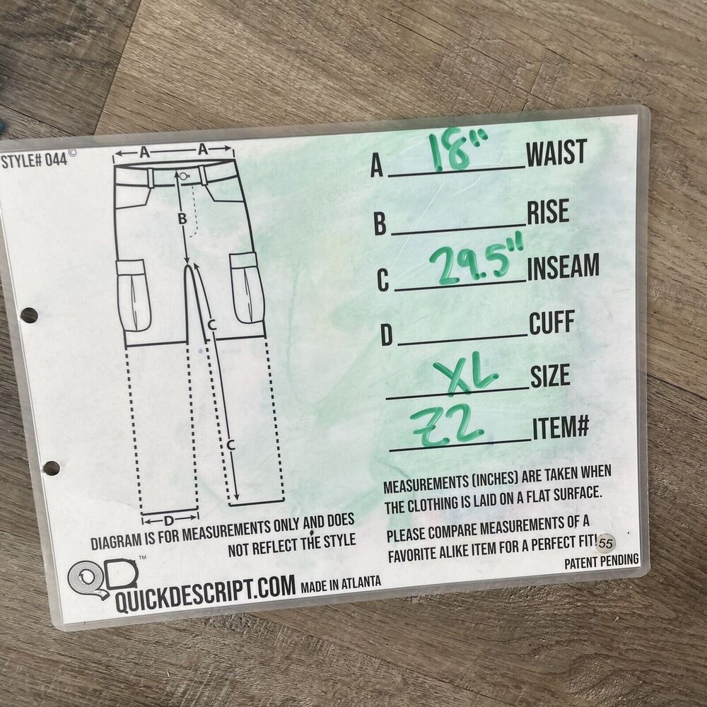 SOHO NY&CO Size XL Pants Blue Waist Tie Tapered Linen Blend NEW NWT - Picture 7 of 7